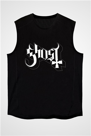 Ghost Siyah Unisex Kolsuz Tişört
