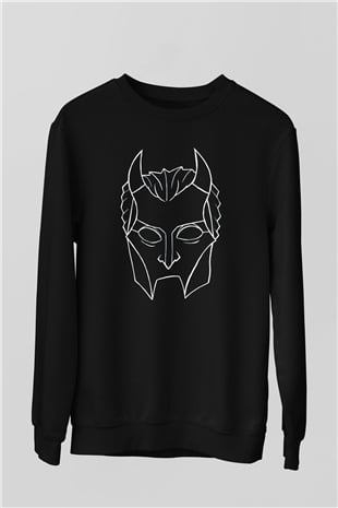 Ghost Siyah Unisex Sweatshirt