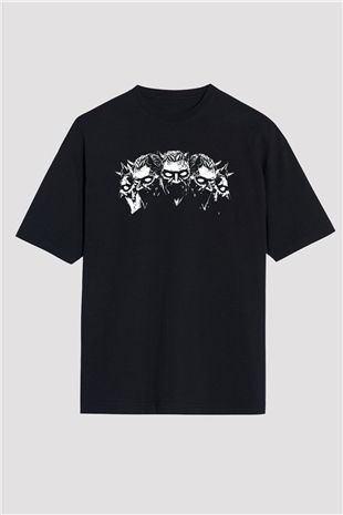 Ghost Siyah Oversize Tişört Oversize T-shirt - TişörtFabrikası