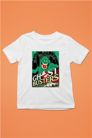Ghostbusters Hayalet Avcıları Baskılı Beyaz Unisex Çocuk Tişört