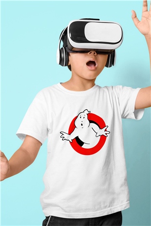 Ghostbusters Hayalet Avcıları Baskılı Beyaz Unisex Çocuk Tişört