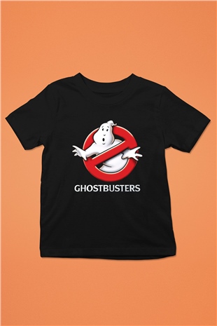 Ghostbusters Hayalet Avcıları Baskılı Siyah Unisex Çocuk Tişört