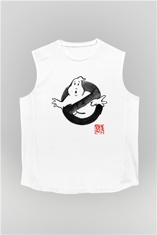 Ghostbusters Hayalet Avcıları Beyaz Unisex Kolsuz Tişört