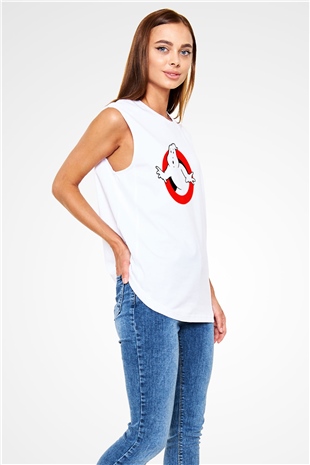 Ghostbusters Hayalet Avcıları Beyaz Unisex Kolsuz Tişört