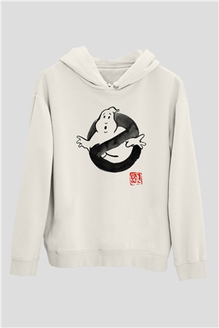 Ghostbusters Hayalet Avcıları Beyaz Unisex Hoodie