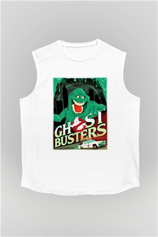 Ghostbusters Hayalet Avcıları Beyaz Unisex Kolsuz Tişört