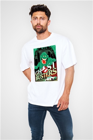 Ghostbusters Hayalet Avcıları Beyaz Unisex Oversize Tişört T-Shirt