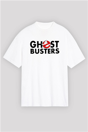 Ghostbusters Hayalet Avcıları Beyaz Unisex Oversize Tişört T-Shirt