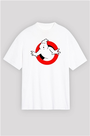 Ghostbusters Hayalet Avcıları Beyaz Unisex Oversize Tişört T-Shirt