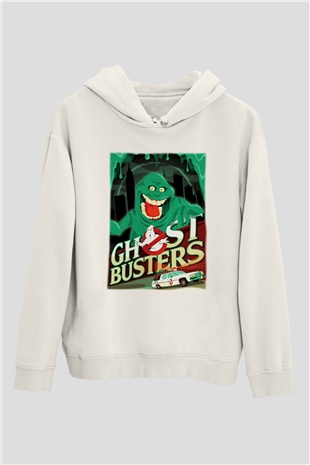 Ghostbusters Hayalet Avcıları Beyaz Unisex Hoodie