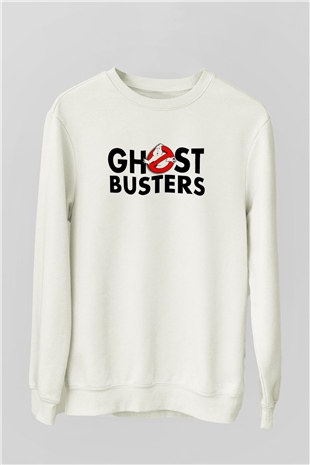 Ghostbusters Hayalet Avcıları Beyaz Unisex Sweatshirt