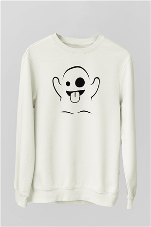 Ghostbusters Hayalet Avcıları Beyaz Unisex Sweatshirt