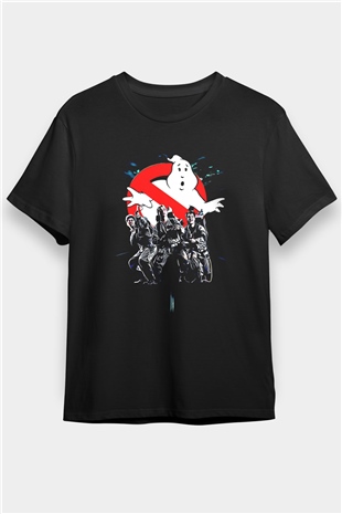 Ghostbusters Hayalet Avcıları Siyah Unisex Tişört T-Shirt