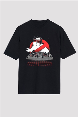 Ghostbusters Hayalet Avcıları Siyah Oversize Tişört Oversize T-shirt