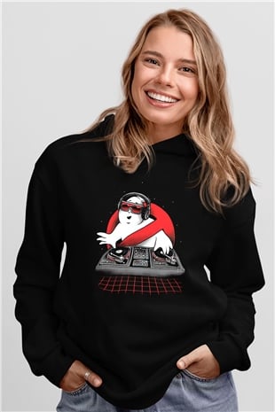 Ghostbusters Hayalet Avcıları Siyah Unisex Hoodie