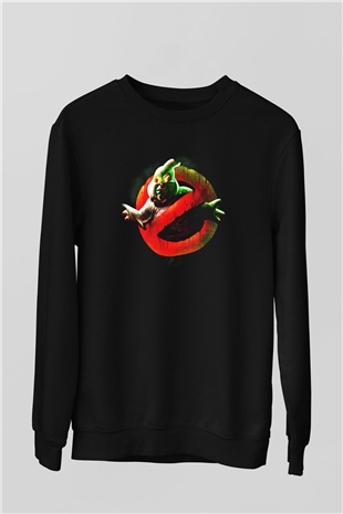 Ghostbusters Hayalet Avcıları Siyah Unisex Sweatshirt