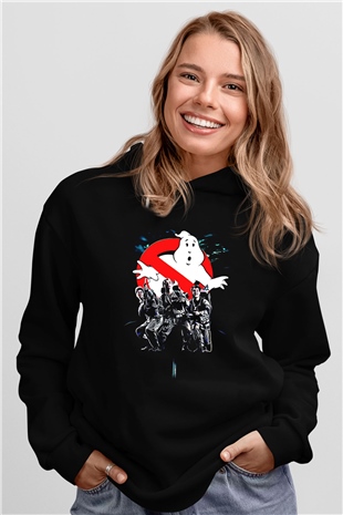 Ghostbusters Hayalet Avcıları Siyah Unisex Hoodie