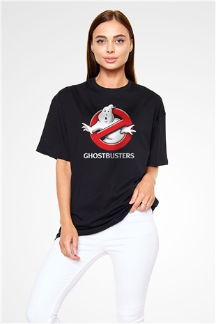 Ghostbusters Hayalet Avcıları Siyah Unisex Oversize Tişört T-Shirt