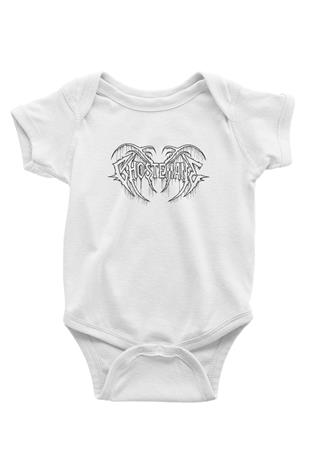 Ghostemane Baskılı Beyaz Unisex Bebek Body - Zıbın