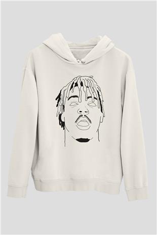 Ghostemane Baskılı Unisex Siyah Hoodie