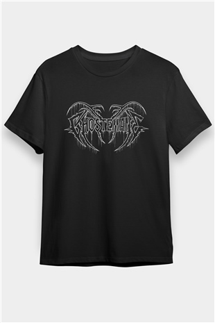 Ghostemane Baskılı Unisex Siyah Tişört - Tshirt