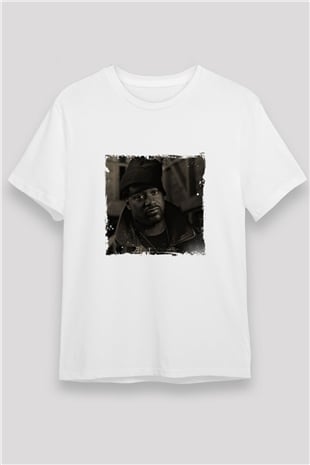 Ghostface Killah Baskılı Unisex Beyaz Tişört