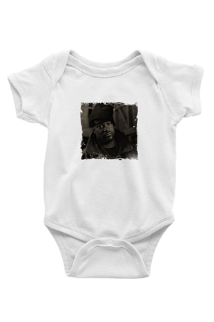 Ghostface Killah Baskılı Unisex Beyaz Bebek Body - Zıbın