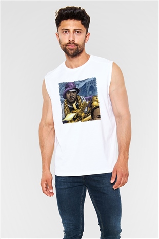 Ghostface Killah Beyaz Unisex Kolsuz Tişört