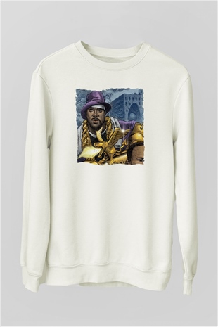Ghostface Killah Beyaz Unisex Sweatshirt