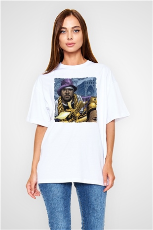 Ghostface Killah Beyaz Oversize Tişört Oversize T-shirt - TişörtFabrikası