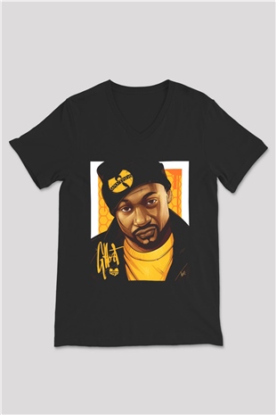 Ghostface Killah Beyaz Unisex V Yaka Tişört
