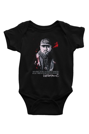 Ghostface Killah Siyah Bebek Body - Zıbın