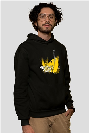 Ghostface Killah Siyah Unisex Kapüşonlu Sweatshirt