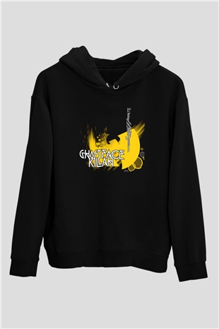 Ghostface Killah Siyah Unisex Kapüşonlu Sweatshirt