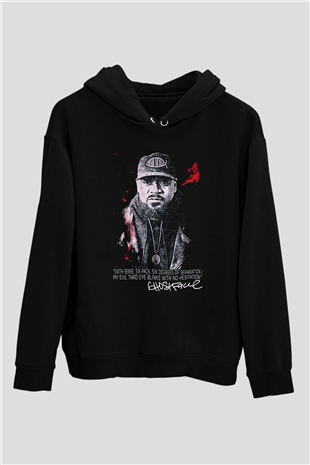 Ghostface Killah Siyah Unisex Kapüşonlu Sweatshirt