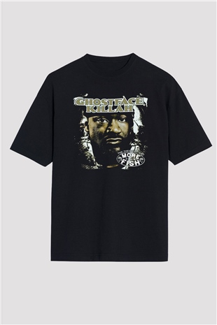 Ghostface Killah Siyah Oversize Tişört Oversize T-shirt - TişörtFabrikası