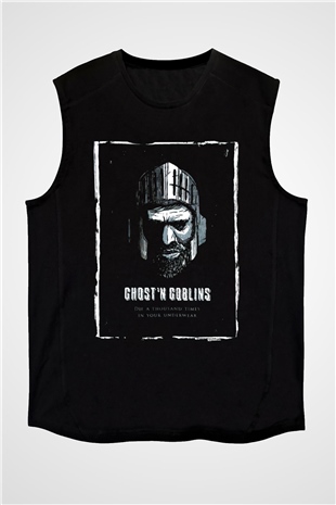 Ghosts n Goblins Siyah Unisex Kolsuz Tişört