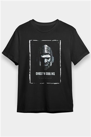 Ghosts n Goblins Siyah Unisex Tişört T-Shirt