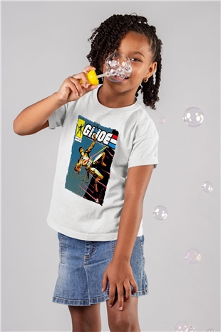 GI JOE Beyaz Unisex  Çocuk Tişört