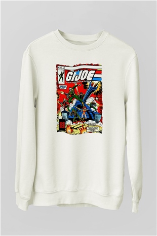 GI JOE Beyaz Unisex  Sweatshirt