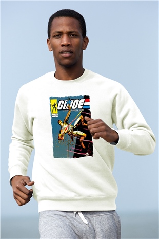 GI JOE Beyaz Unisex  Sweatshirt