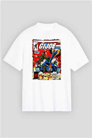 GI JOE Beyaz Oversize Tişört
