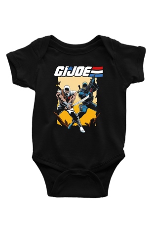 GI JOE Siyah Bebek Body - Zıbın
