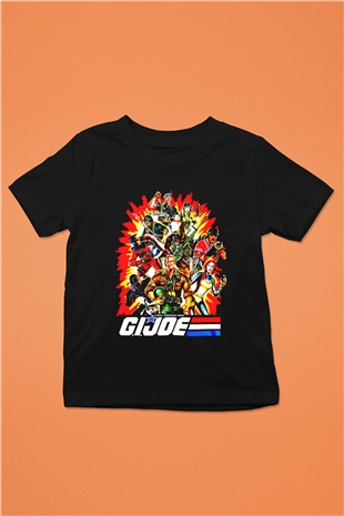 GI JOE Siyah Unisex  Çocuk Tişört