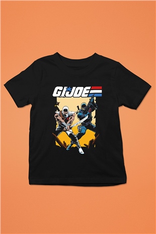 GI JOE Siyah Unisex  Çocuk Tişört