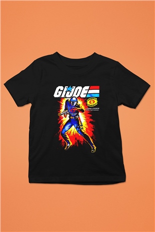 GI JOE Siyah Unisex  Çocuk Tişört