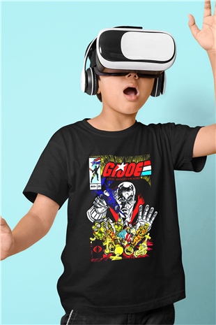 GI JOE Siyah Unisex  Çocuk Tişört