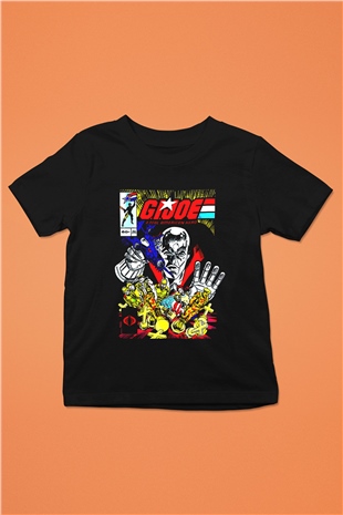 GI JOE Siyah Unisex  Çocuk Tişört