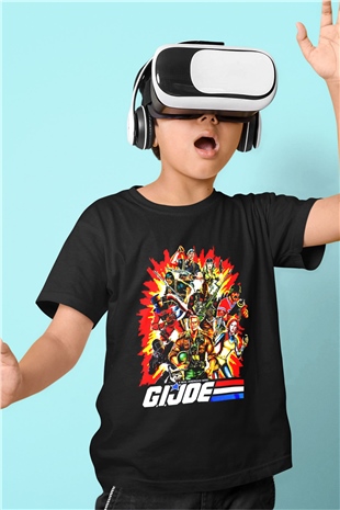 GI JOE Siyah Unisex  Çocuk Tişört