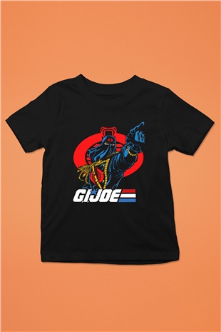 GI JOE Siyah Unisex  Çocuk Tişört